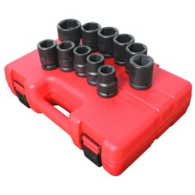 SUNEX SOCKET SET IMPACT 3/4IN. DRIVE 11PC TRUCK SERVICE