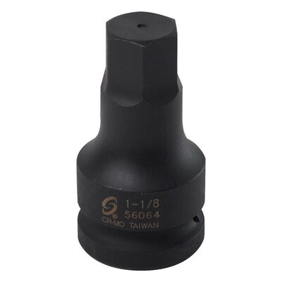 Sunex 1"Dr. 1-1/8" Hex Bit Socket