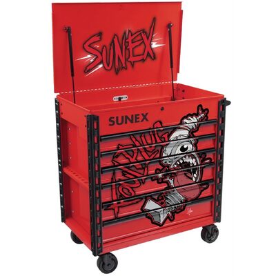 SUNEX Tony Squindo FOUL PLUG Premium Full Drawer Service Cart