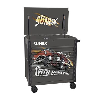 SUNEX Tony Squindo Speed Demon Full Drawer Cart - GRY