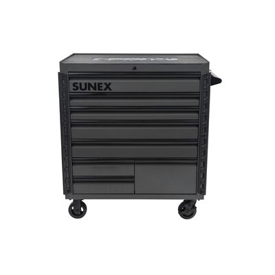 SUNEX Premium 8 Drawer Service Cart - Grey
