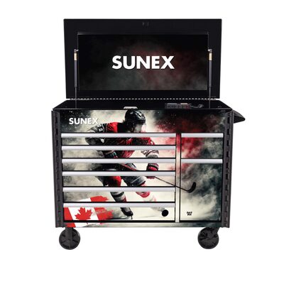 SUNEX 50 Inch 7 Drawer Power Cart - Hockey