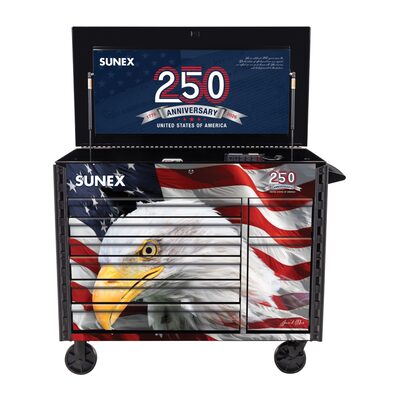 SUNEX 7 Drawer Power Cart with Dedicated power tool storage - 250th