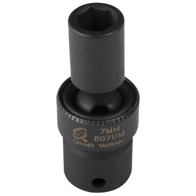 SUNEX SOC 7MM 1/4D IMP UNIV 6PT