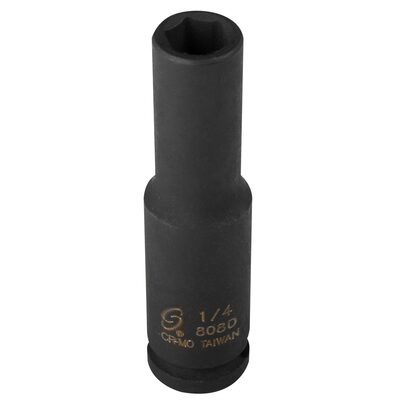 SUNEX SOCKET IMPACT 1/4 1/4IN. DRIVE DEEP 6 POINT