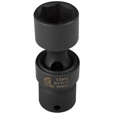 SUNEX SOC 13MM 1/4D IMP UNIV 6PT