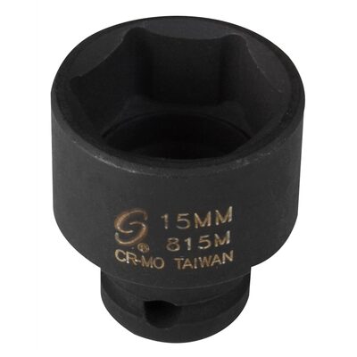 SUNEX SOC 15MM 1/4D IMP 6PT