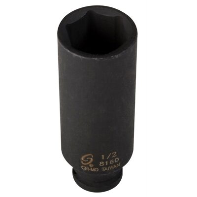 SUNEX SOC 1/2 1/4D IMP 6PT DP BLK