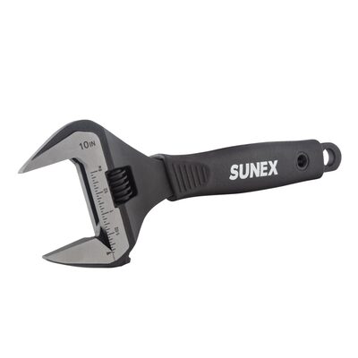 SUNEX 10 Inch Wide Jaw Adjustable Wrench 1-15/16 Inch (51mm)