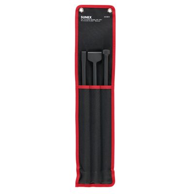SUNEX Air Hammer Chisel 18 Inch Long-Reach 3 Piece Set in Portable Tool Roll