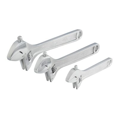 SUNEX 6 inch 8 inch 10 inch Adjustable Wrench Set