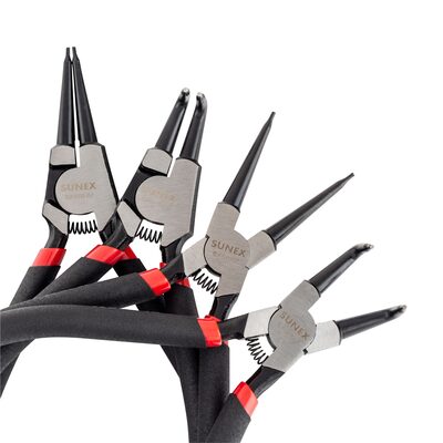SUNEX 4 PC Snap Ring Pliers Set