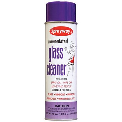 Sprayway Inc. SW043 Glass Cleaner, 20 oz Can, Clear, Spray Aerosol