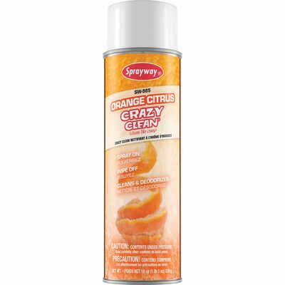 Sprayway Inc. Crazy Clean SW985 All Purpose Cleaner, 20 oz Aerosol Can, White Emulsion