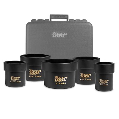 Tiger Tool 6 POINT AXLE NUT SOCKET SET