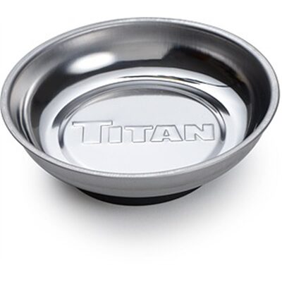 TITAN 4-1/4 in. Round Magnetic Parts Tray
