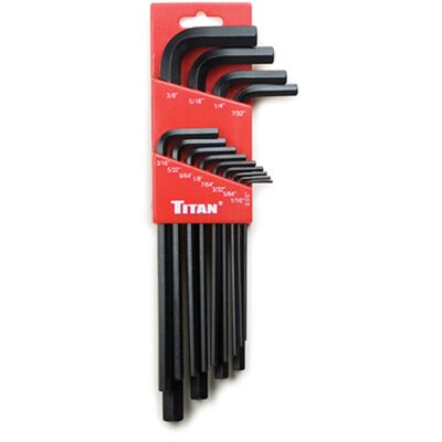TITAN 13-PC SAE LONG ARM HEX KEY SET