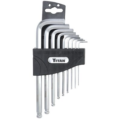 TITAN 9-PC SAE DETENT BALL HAX KEY SEY
