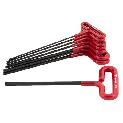 TITAN 8-PC SAE T-HANDLE HEX KEY SET