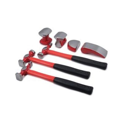 TITAN 7-PC AUTO BODY HAMMER SET WITH THRE