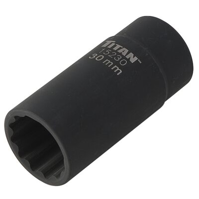 TITAN 1/2" DR 12 POINT AXLE NUT SOCKET,