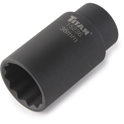 TITAN 36MM 1/2" DR 12PT AXLE NUT SKT