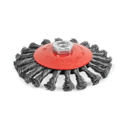 Titan 4 in. Knotted Bevel Wire Wheel