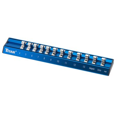 TITAN 1/4" DR METRIC MAGNETIC ALUMINUM