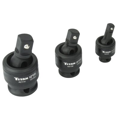 TITAN 3 Pc. Impact Socket Universal Joint S