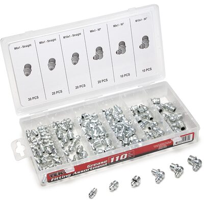 TITAN 110-PC GREASE FIT ASSORTMENT