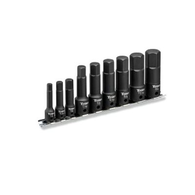 TITAN 9 pc. Impact SAE Hex Bit Socket Set