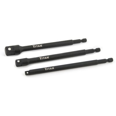 Titan 3pc 6in Socket Adapter Set