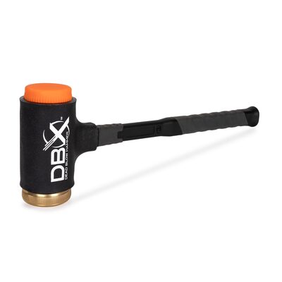 Titan DBX 28 oz. Dead Blow Hammer with Replaceable Polyurethane and Brass Striking Caps