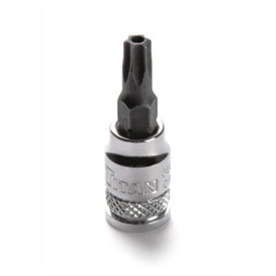 TITAN TAMPER PROOF TORX BIT SOCKET 1/4" D