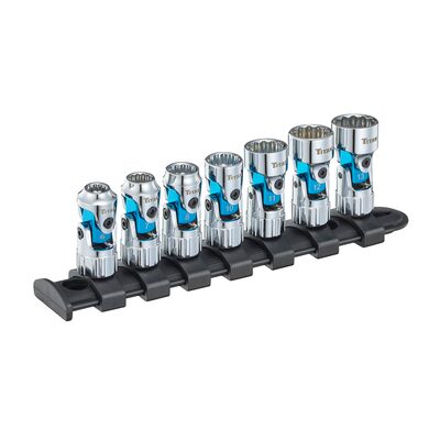Titan 7 pc. 1/4 in. Drive MM Auto-Flex&trade; Universal Socket Set