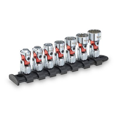 Titan 7 pc. 1/4 in. Drive SAE Auto-Flex&trade; Universal Socket Set