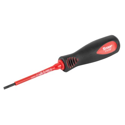 Titan Insulated Screwdriver Slotted 1/8 in. x 3 in.
