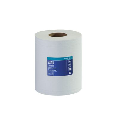 Tork Molnlycke 130251A Centerfeed Paper Wiper, 7.7 in Dia x 419.79 ft L x 9 in W, 325, White, Centerfeed, 2 Plys