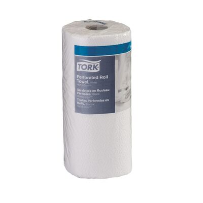Tork Molnlycke HB9201 Handi-Size Perforated Roll Towel, 5.2 in Dia x 67.5 ft L x 11 in W Roll, 120, Recycled Fiber/Paper