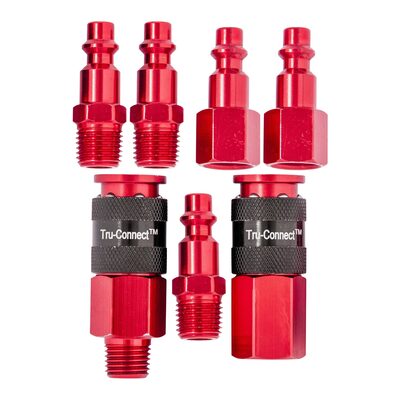 Plews Edelmann 1/4" Red Coupler Kit