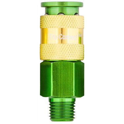 Plews Edelmann 1/4" Green Coupler
