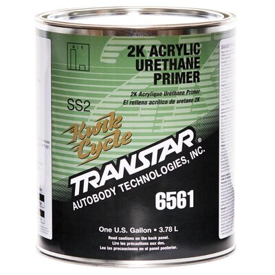 Transtar Autobody Products 6561 - 2K Acrylic Urethane Primer - 1 Gallon Can - Gray - 4:1 Mixing - 717 sq-ft/ Gallon at 1 mil Coverage