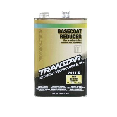 Transtar Autobody Products  7411-D Basecoat Reducer - 1 Gallon Can - Medium Speed/65 to 75 Degree F