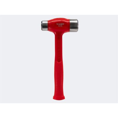 Trusty Cook Inc. 43 oz Flat-Flat Dead Blow Hammer - Model TC43BPF - Red