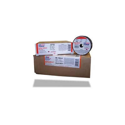 U.S. FORGE INC. 00662 MIG Wire, 0.03 in Dia, 70S-6 Solid Mild Steel Wire, 2 lb