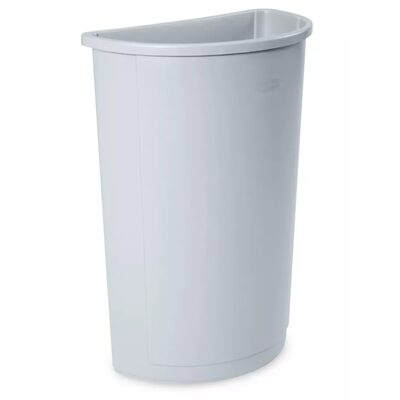 Uline Rubbermaid&reg;Half-Round Trash Can - 21 Gallon, Gray