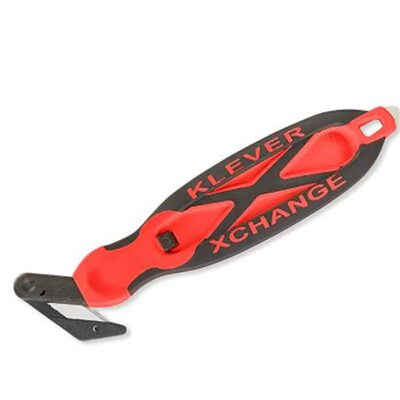 Uline Deluxe Klever X-Change Cutter - Single-Sided, Red