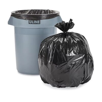 Uline Uline Industrial Trash Liners - 33 Gallon, .75 Mil, Black