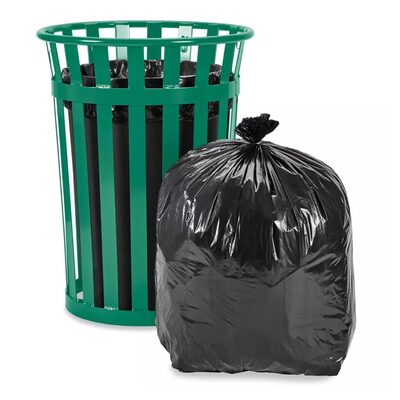 Uline Uline Industrial Trash Liners - 33-44 Gallon, 1.2 Mil, Black