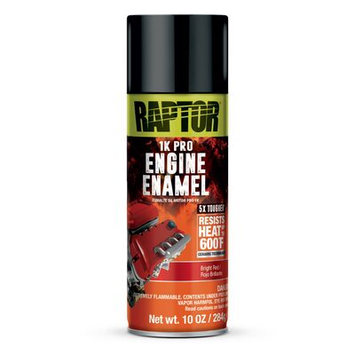 U Pol Products RAPTOR Engine Enamel Bright Red 10oz